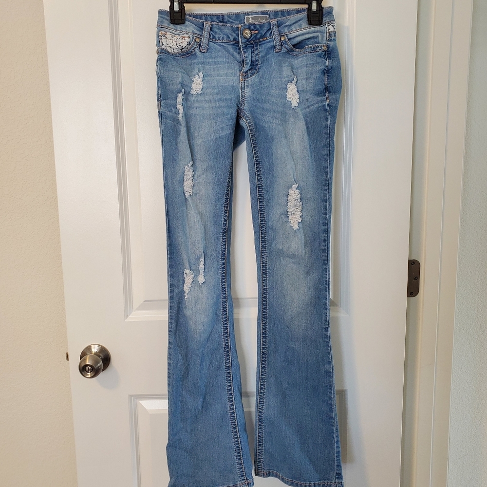 Lace Flare Jeans